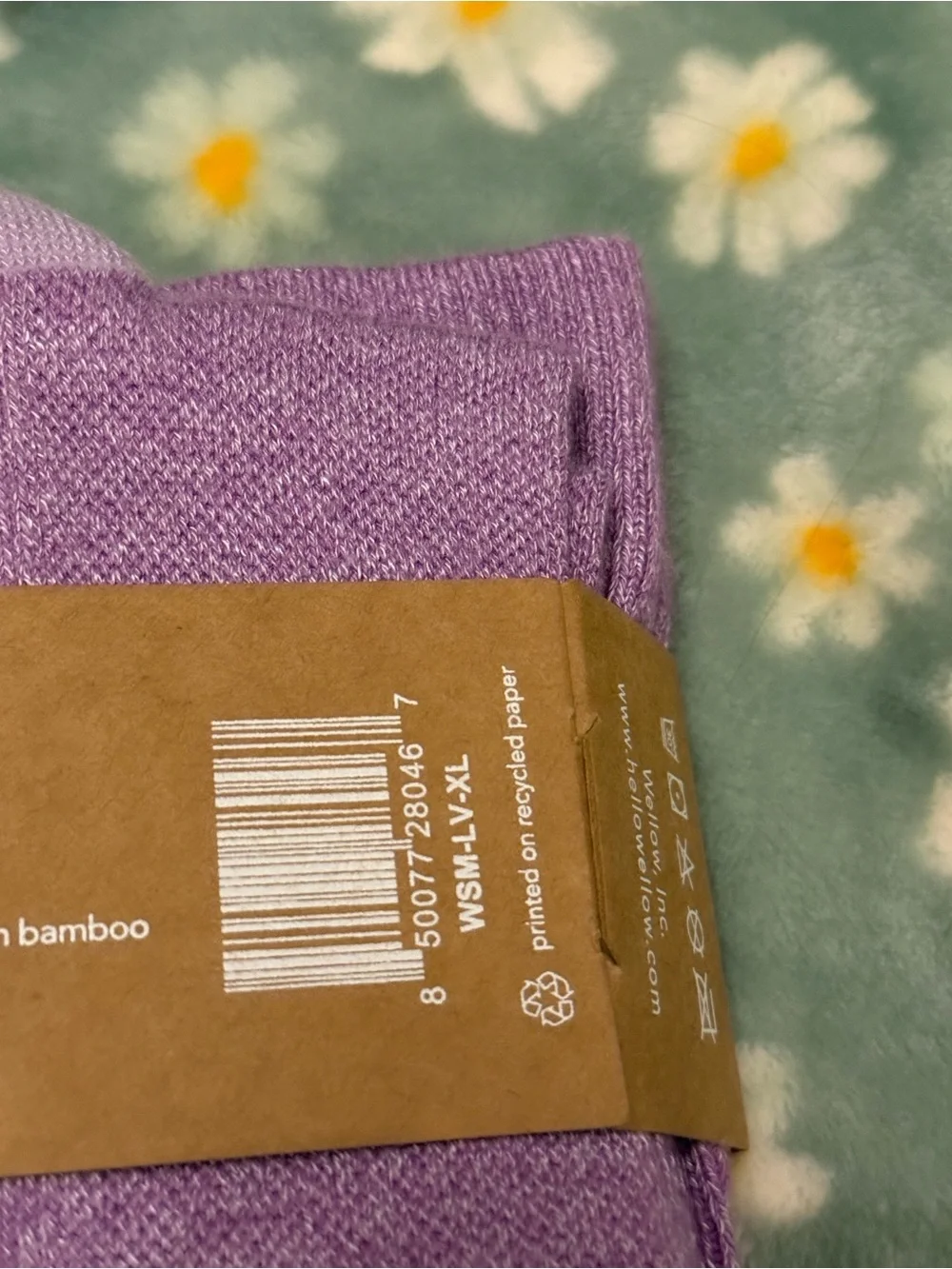 Wellow Lavender Twist Wide Calf Knee High Aerolite+ Compression Socks - size XL